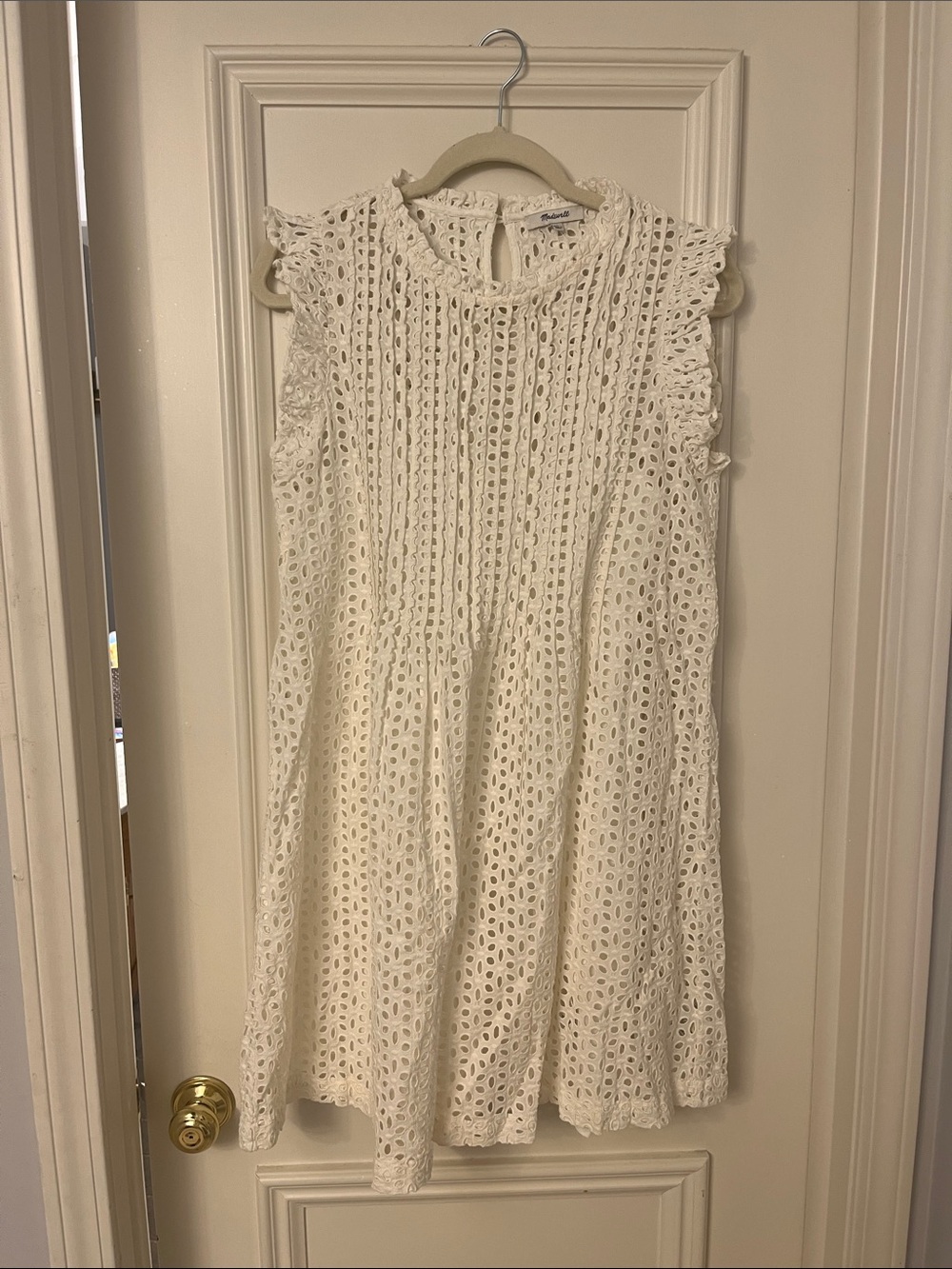 Madewell White Eyelet Dress